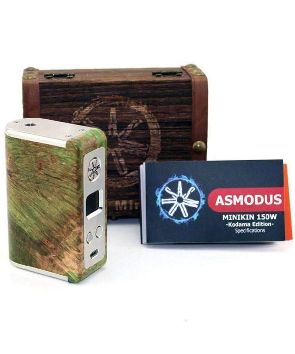 asMODus Minikin Kodama Edition 150W TC Stabilized Wood Box Mod