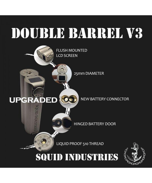 Double barrel V3 150W Mod by Squid Industries