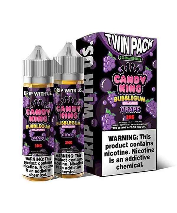 Grape Bubblegum by Candy King Short Fill 2 x 50ml