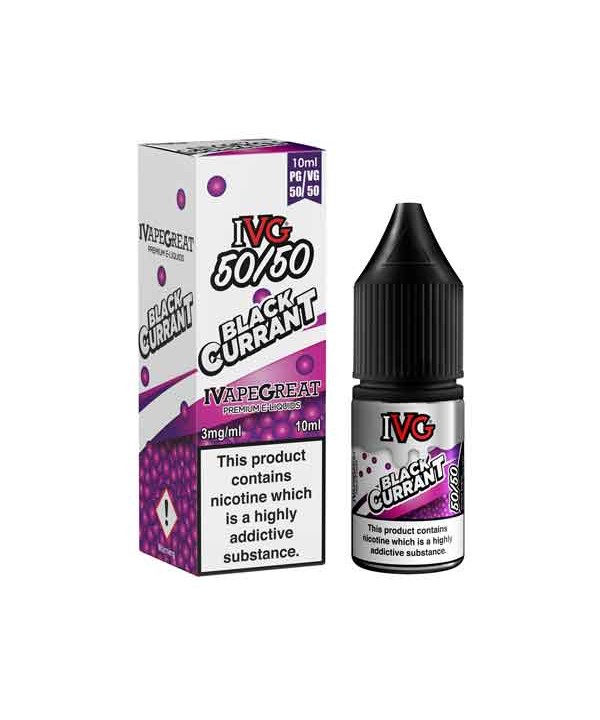 Blackcurrant 50/50 E-Liquid by IVG Sweets 10ml