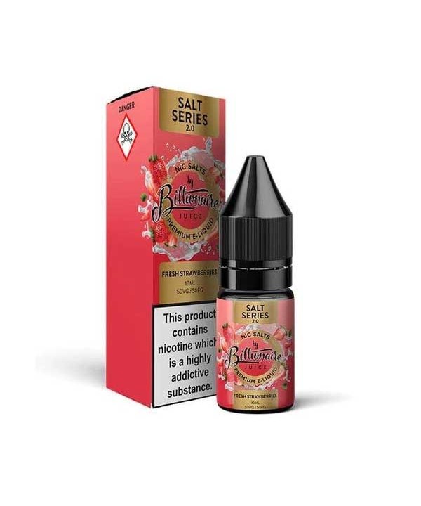 Fresh Strawberries Nic Salt by Billionaire Juice