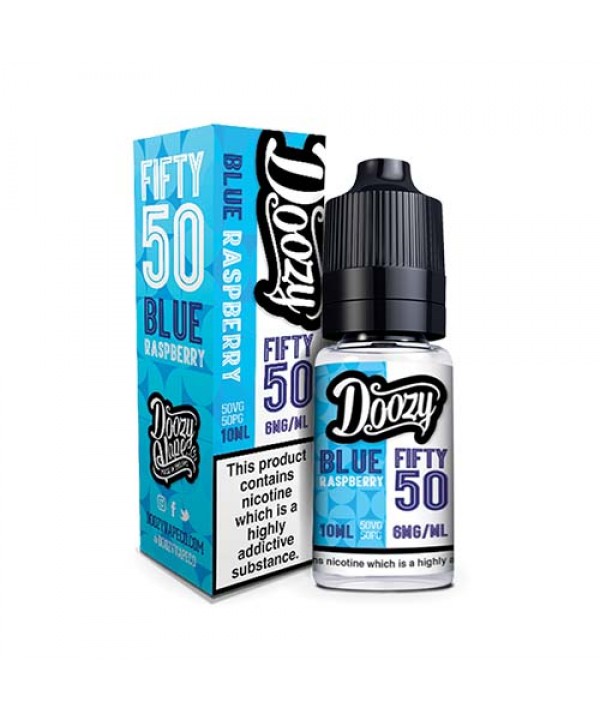Blue Raspberry 50/50 E-Liquid by Doozy Fifty 50