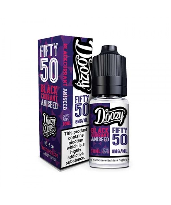 Blackcurrant Aniseed 50/50 E-Liquid by Doozy Fifty...