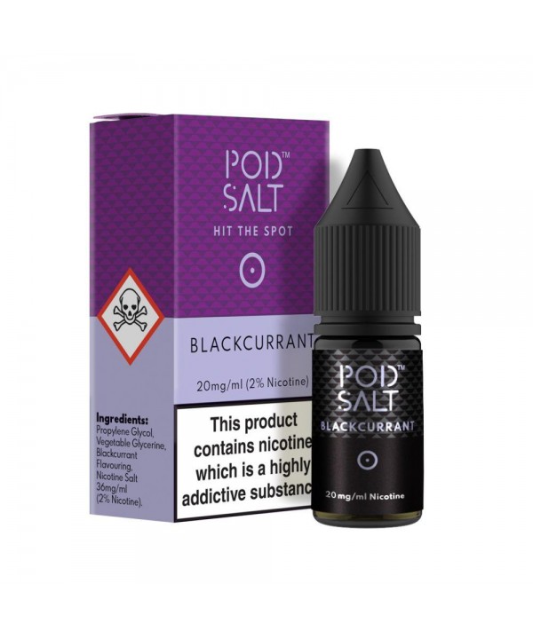 Blackcurrant Nicotine Salt E-Liquid by Pod Salt