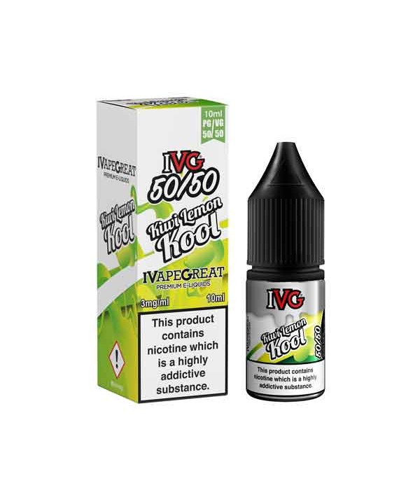 Kiwi Kool 50/50 E-Liquid by IVG Menthol 10ml