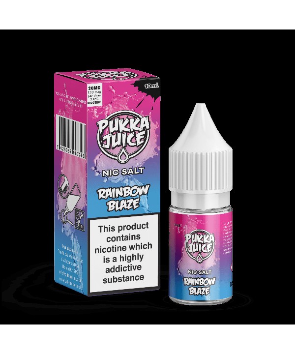 Rainbow Blaze Nic Salt by Pukka Juice 10ml