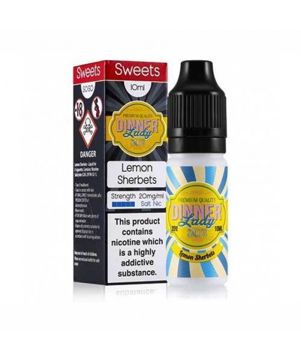 Lemon Sherbets Nic Salt E-Liquid by Dinner Lady