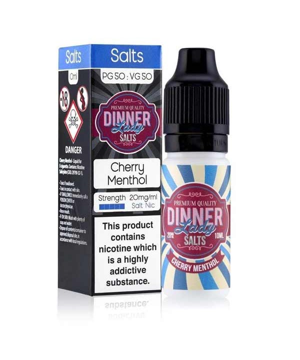 Cherry Menthol Nic Salt E-Liquid by Dinner Lady