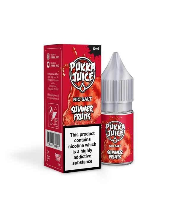 Summer Fruits Nic Salt by Pukka Juice 10ml