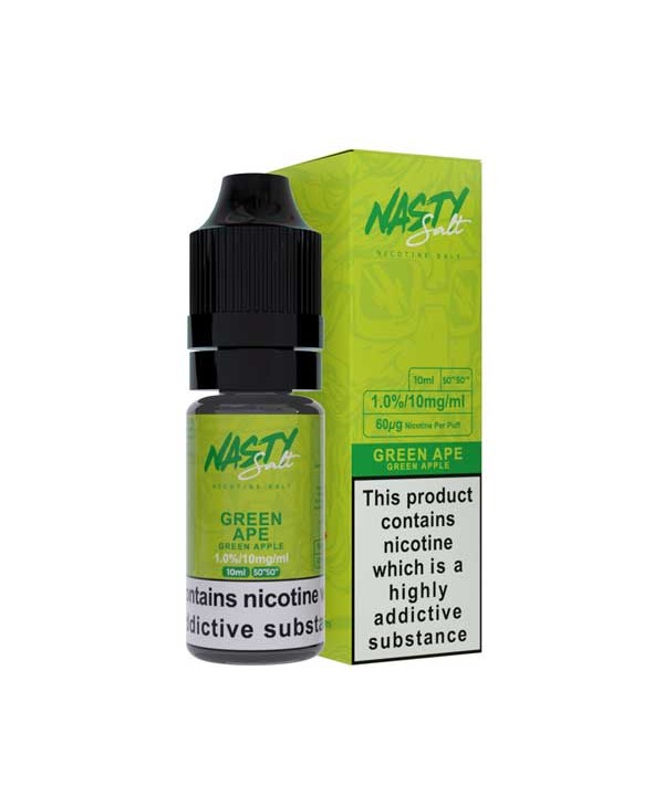 Green Ape Nasty Salt Eliquid 10ml