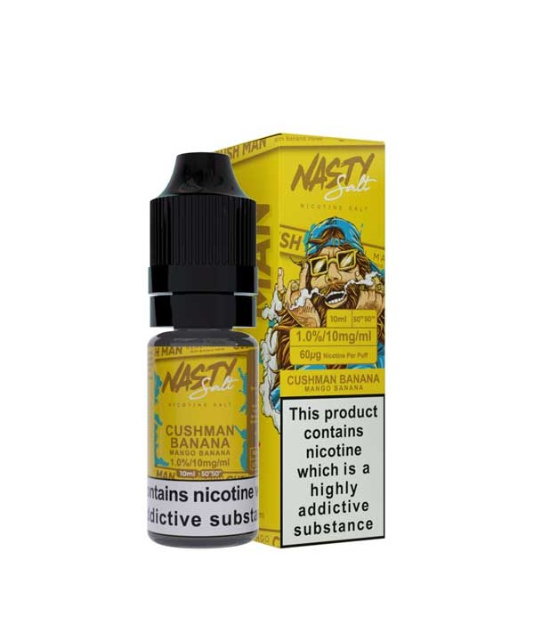 Cushman Banana Nasty Salt Eliquid 10ml