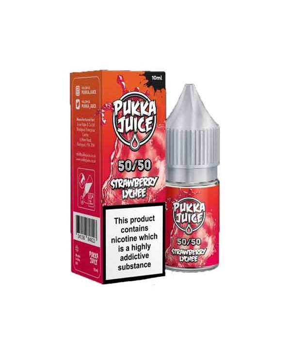 Strawberry Lychee by Pukka Juice 50/50 E-Liquid 10...