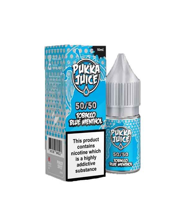 Tobacco Blue Menthol by Pukka Juice 50/50 E-Liquid...