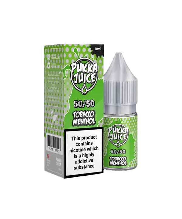 Tobacco Menthol by Pukka Juice 50/50 E-Liquid 10ml