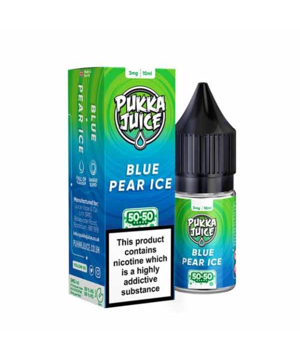 Blue Pear Ice by Pukka Juice 50/50 E-Liquid 10ml