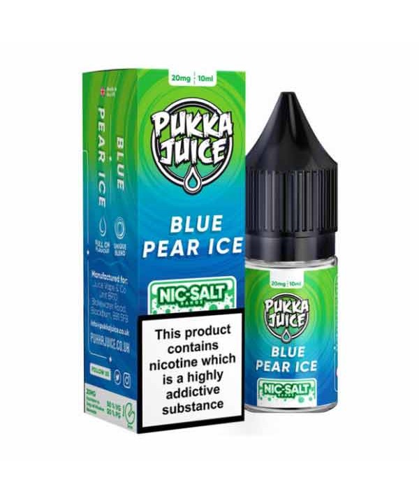 Blue Pear Ice Nic Salt by Pukka Juice 10ml