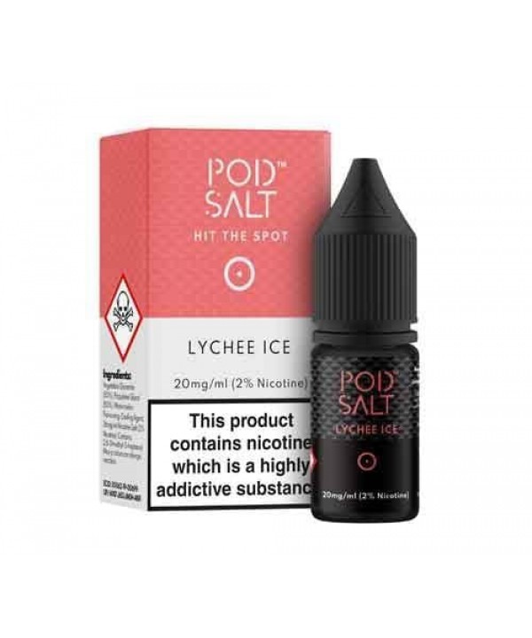 Lychee Ice Nicotine Salt E-Liquid by Pod Salt