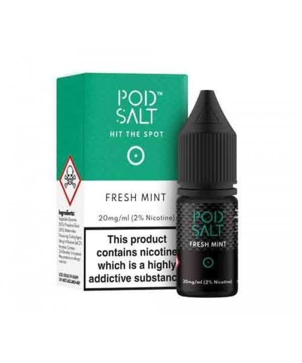 Fresh Mint Nicotine Salt E-Liquid by Pod Salt