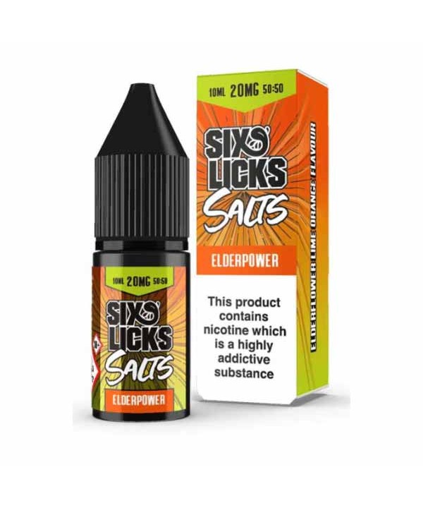 Elderpower by Six Licks Salt Nic E-Liquid 10ml