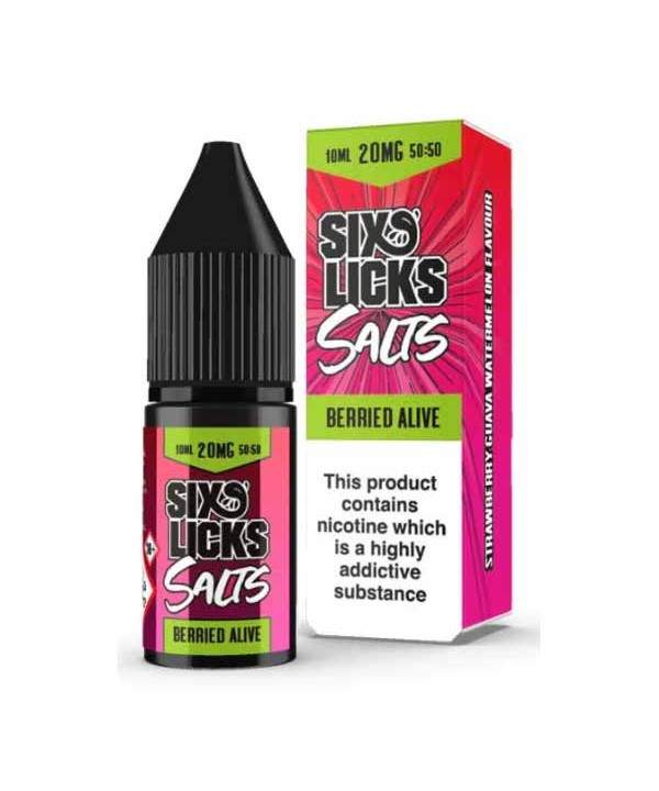 Berried Alive by Six Licks Salt Nic E-Liquid 10ml