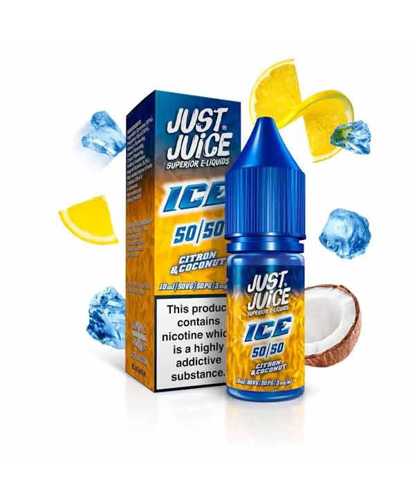 Citron & Coconut Ice 50/50 E-Liquid by Just Juice ...