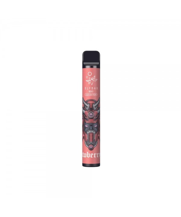 Strawberry Ice Elf Bar 600 Lux Edition Disposable ...