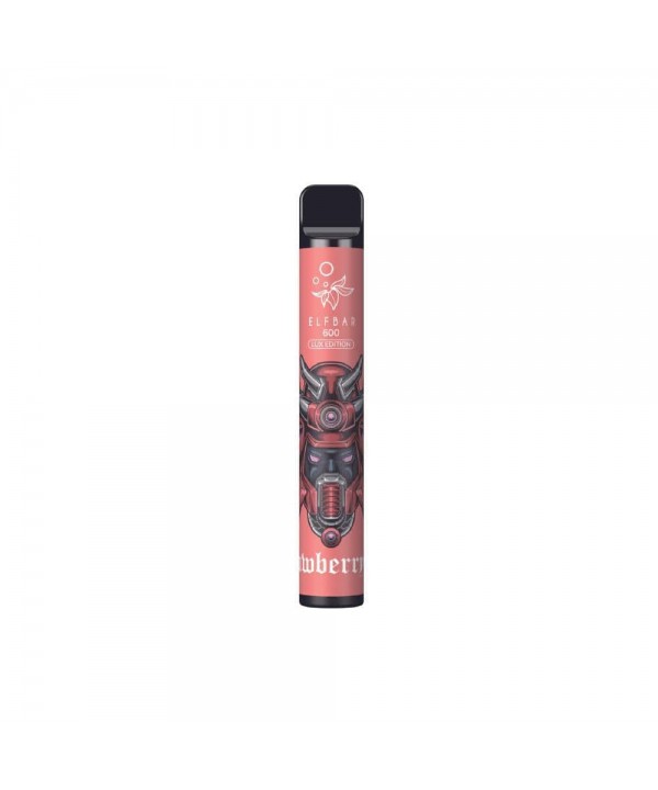 Strawberry Ice Elf Bar 600 Lux Edition Disposable Vape Kit